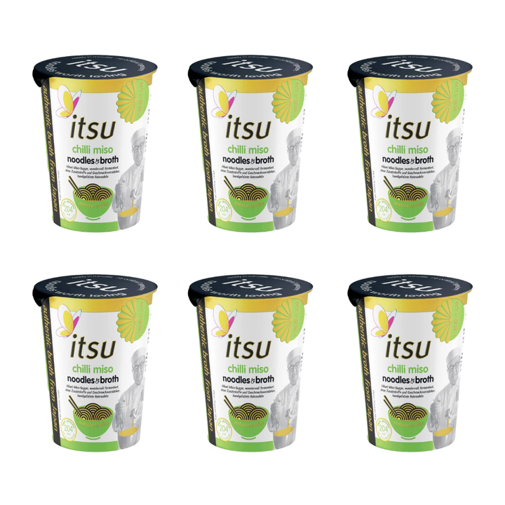 6x65g itsu Instant Noodle Cup Chilli-Miso