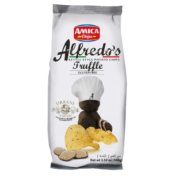 Amica Alfredo's Chips Black Truffle in der 100g Verpackung
