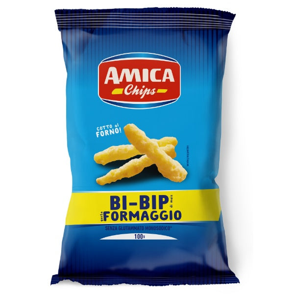 Amica Bi-Bip Maissnack mit Käse in der 100g Verpackung