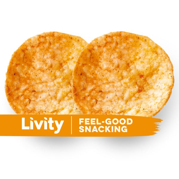 Livity Cheddar & Tomato Chutney Reischips - 60g