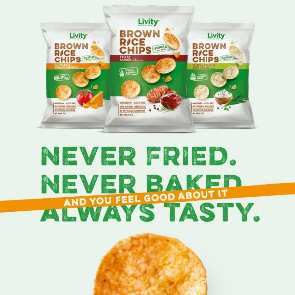 Livity Nordic Chive & Sour Cream Reischips - 60g