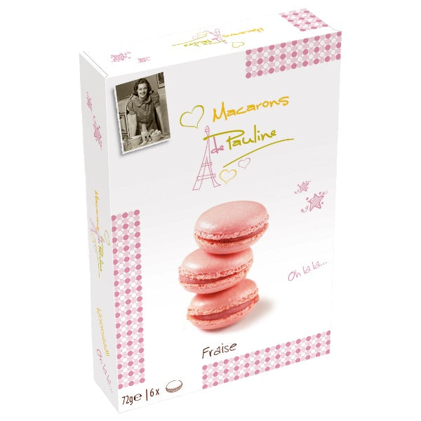 Macarons de Pauline Fraise in der 72g Packung