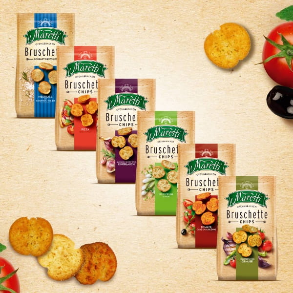 Maretti Bruschette Brotchips Sea Salt aus Sardinien - 150g