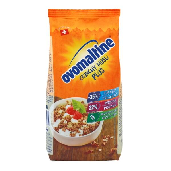 Ovomaltine Crunchy Protein Müsli Plus im 300g Beutel