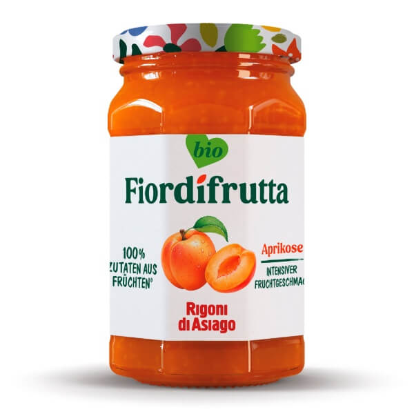 Rigoni di Asiago Fior di frutta Bio Aprikosen Marmelade im 250g Glas