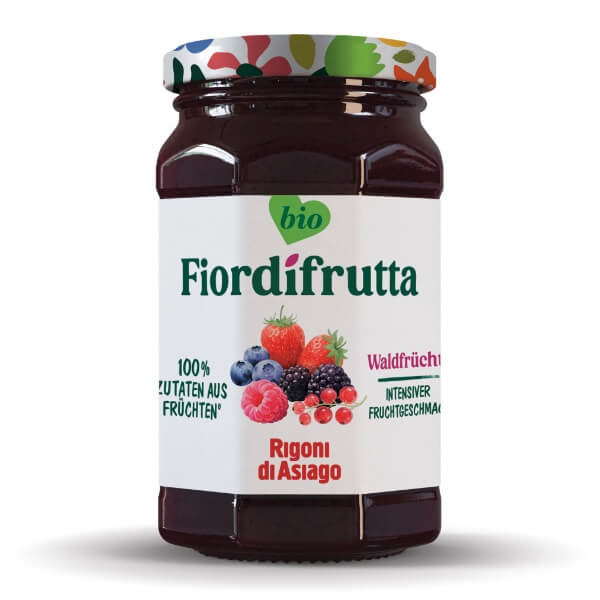 Rigoni di Asiago Fior di frutta Bio Waldfrüchte Marmelade im 250g Glas