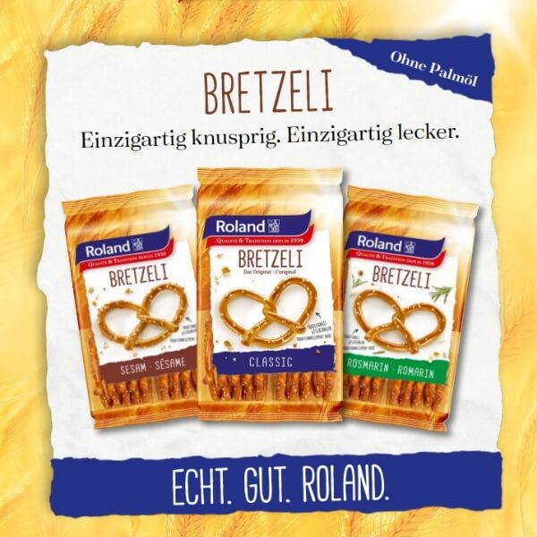 Roland Bretzeli Laugenbrezeln in verschiedenen Varianten