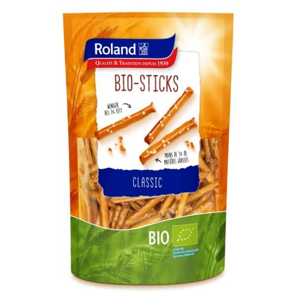 Roland Sticks Bio Laugengebäck Salzstangen in der 100g Verpackung
