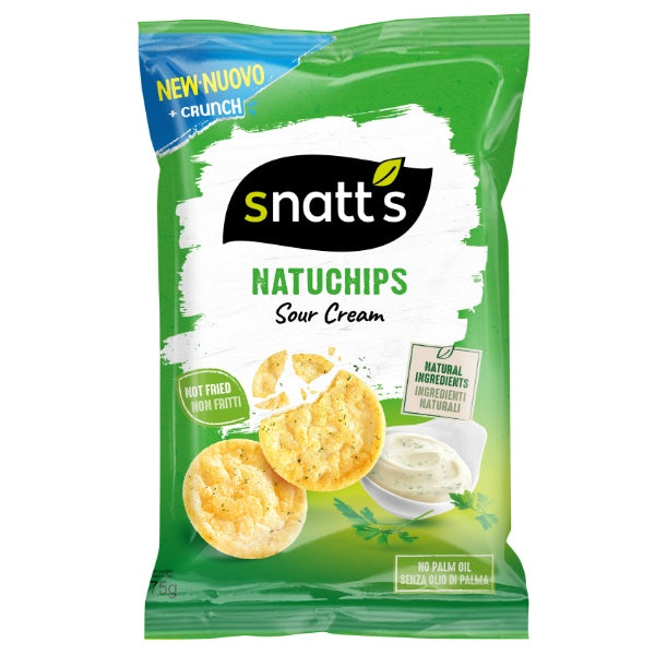 Snatt's Natu Chips Sour Cream in der 75g Verpackung