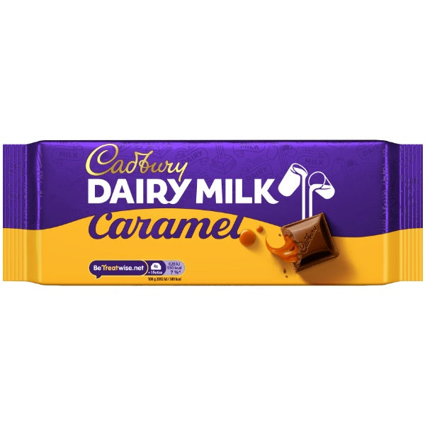 Cadbury Dairy Milk Karamell Schokoladentafel in der 180g Verpackung