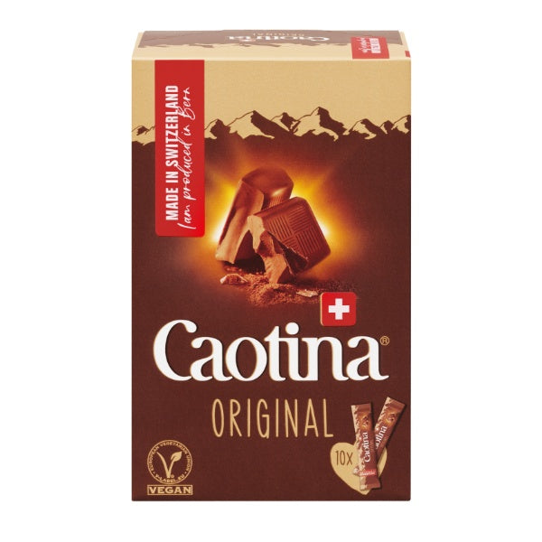 Caotina Original Schweizer Schokoladenpulver 10 Sticks je 15g
