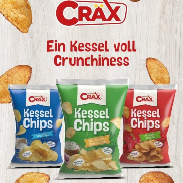 Cräx Kessel Kartoffelchips Meersalz - 150g