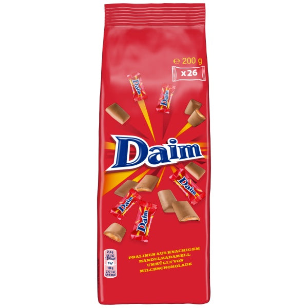 Daim Butter Mandel Karamell Krokant Schokoladen Pralinen in der 200g Verpackung