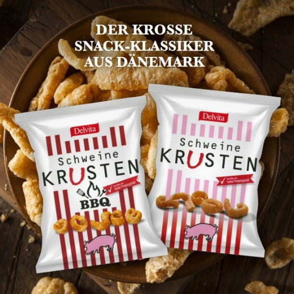 Delvita Schweinekrusten Chips - 125g