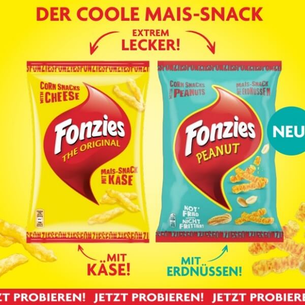 Fonzies Original Mais-Snack mit Käsegeschmack - 100g