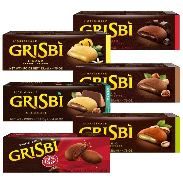 Vicenzi GRISBI Mürbeteigkekse mit Haselnuss Cremefüllung - 135g (SONDERPREIS MHD 30.09.2026)