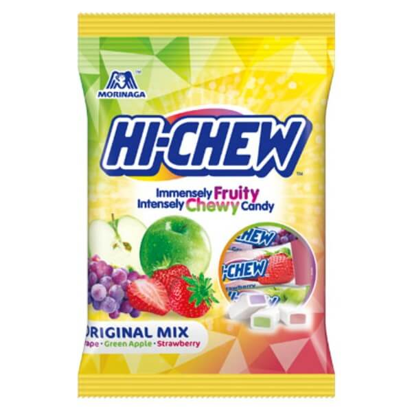 Hi-Chew Original Kaubonbon Mix Beutel in der 100g Verpackung