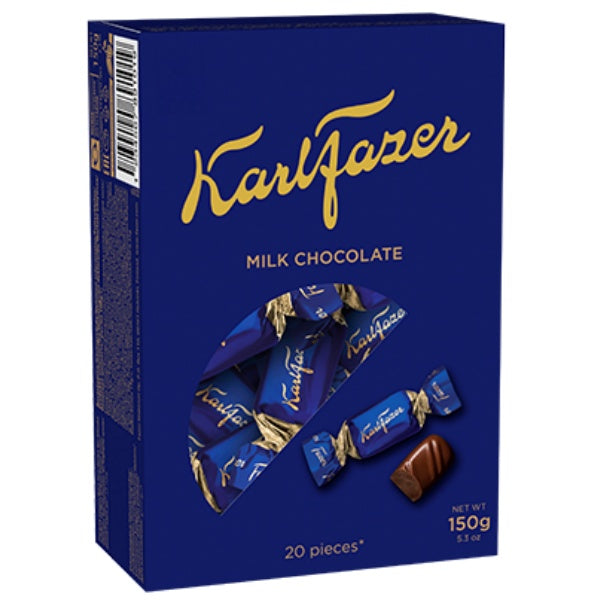 Karl Fazer 20 Milchschokoladen Pralinen in der 150g Verpackung