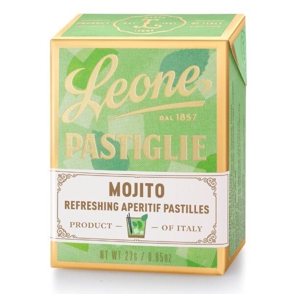 Leone Pastillen Bonbon Mojito in der 27g Pappschachtel