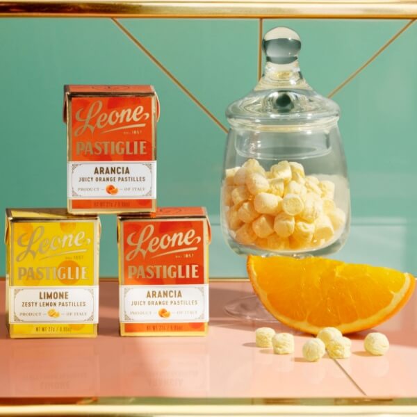 Leone Pastillen Bonbon Orange - 27g