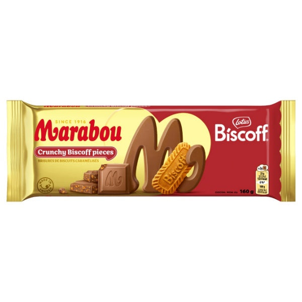 Marabou Tafel Biscoff Keks Schokolade in der 160g Verpackung