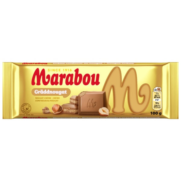 Marabou Tafel Gräddnougat Nougatcreme Schokolade - 100g