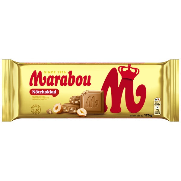 Marabou Tafel Vollmilch-Nuss Schokolade in der 170g Verpackung