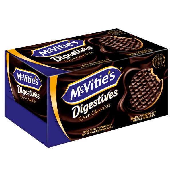 McVitie's Digestive Weizenkekse mit dunkler Schokolade überzogen in der 200g Verpackung