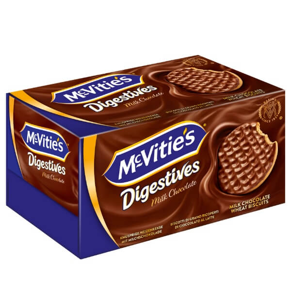 McVitie's Digestive Weizenkekse mit Milchschokolade überzogen in der 200g Verpackung