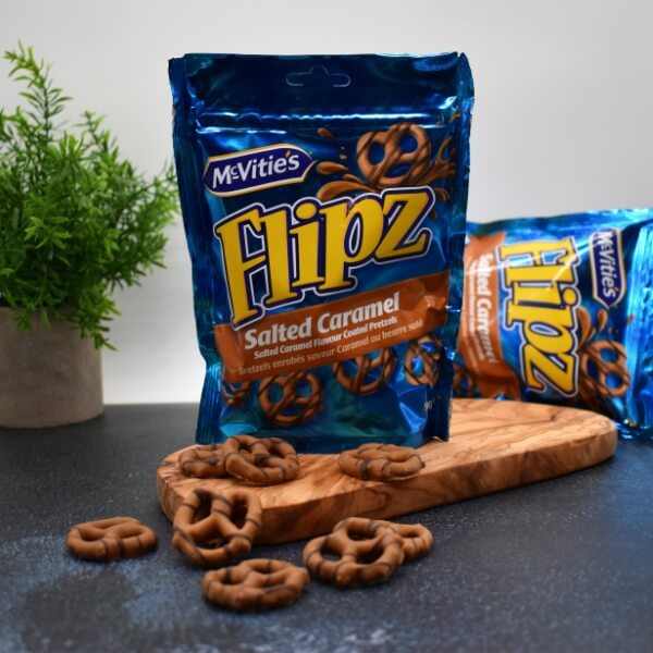 McVitie's Flipz Brezeln mit Karamell Schokolade umhüllt - 90g