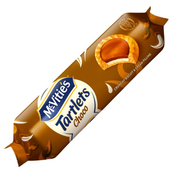 McVitie's Tartlets Kekse mit Schokocremefüllung in der 100g Verpackung