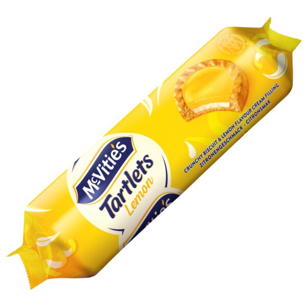 McVitie's Tartlets Kekse mit Zitronencremefüllung in der 100g Verpackung