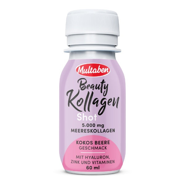 Multaben Beauty Kollagen Shot Kokos Beere mit 5g Kollagen - 60ml