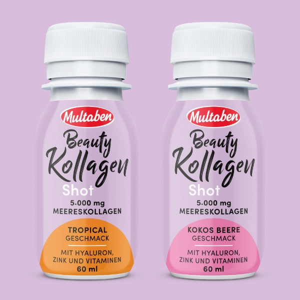 Multaben Beauty Kollagen Shot Kokos Beere mit 5g Kollagen - 60ml