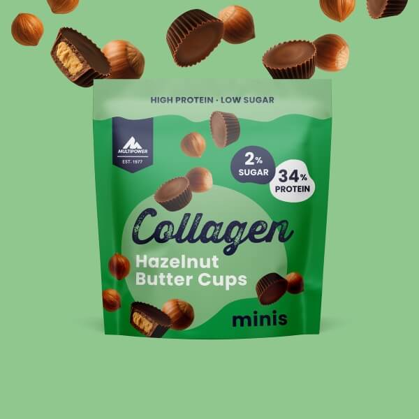 Multipower Collagen Butter Cups Haselnuss Protein Snack - 70g