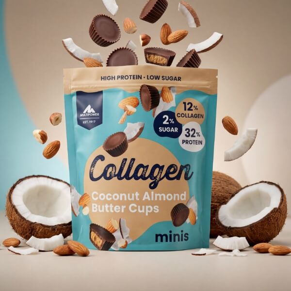 Multipower Collagen Butter Cups Kokos Mandel Protein Snack - 70g