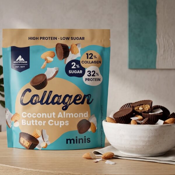 Multipower Collagen Butter Cups Kokos Mandel Protein Snack - 70g