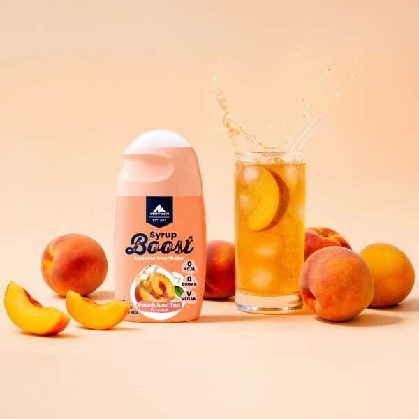 Multipower Getränke Sirup Boost Eistee Pfirsich ohne Zucker - 65ml