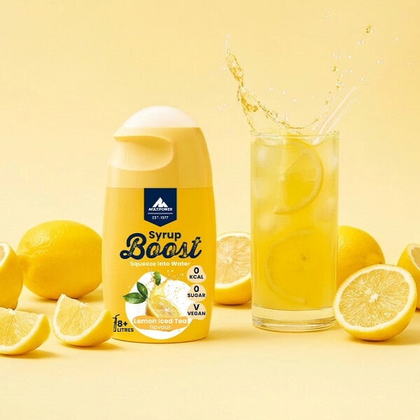 Multipower Getränke Sirup Boost Eistee Zitrone ohne Zucker - 65ml