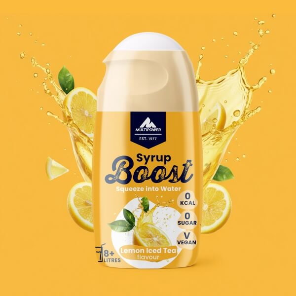 Multipower Getränke Sirup Boost Eistee Zitrone ohne Zucker - 65ml