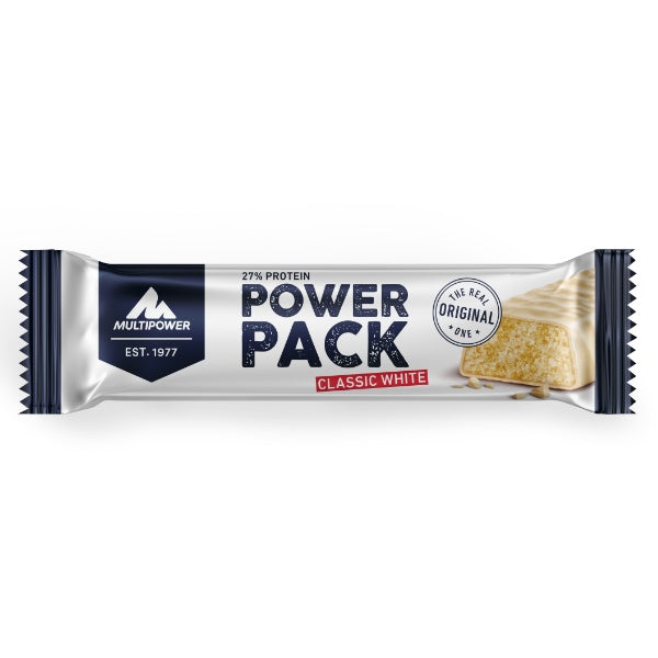 Multipower Power Pack Classic White Bananenaroma Proteinriegel in der 35g Verpackung