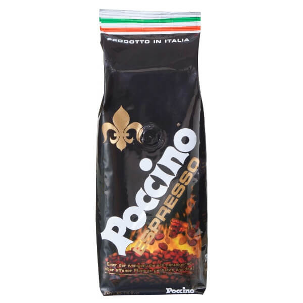 Poccino Classico Espresso Kaffeebohnen in der 250g Verpackung