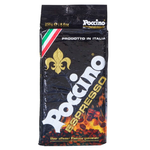 Poccino Espresso Classico gemahlene Kaffeebohnen in der 250g Packung