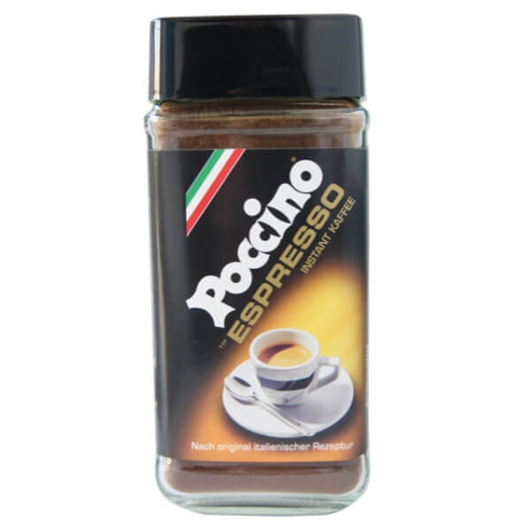 Poccino Instant Espresso lösliches Kaffeepulver im 50g Glas