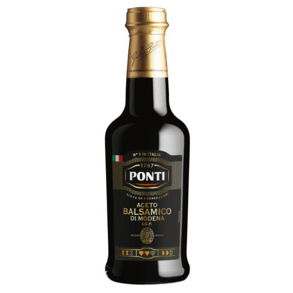 Ponti Essig Aceto Balsamico di Modena Gold Cap in der 250ml Flasche