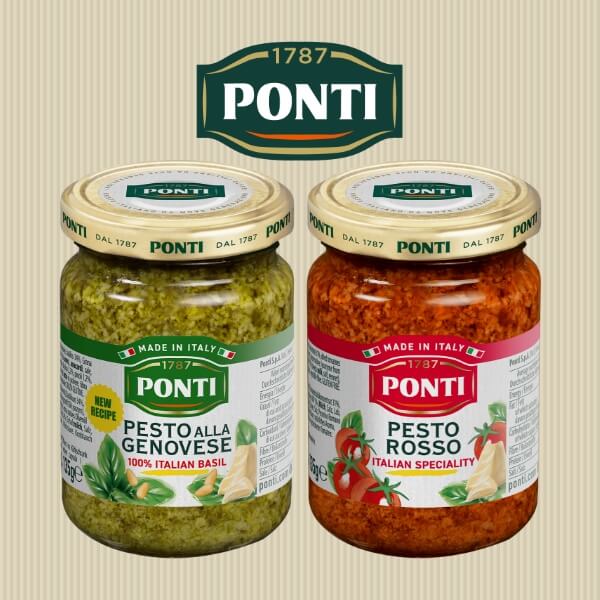 Ponti Pesto Rosso aus italienischen Tomaten - 135g
