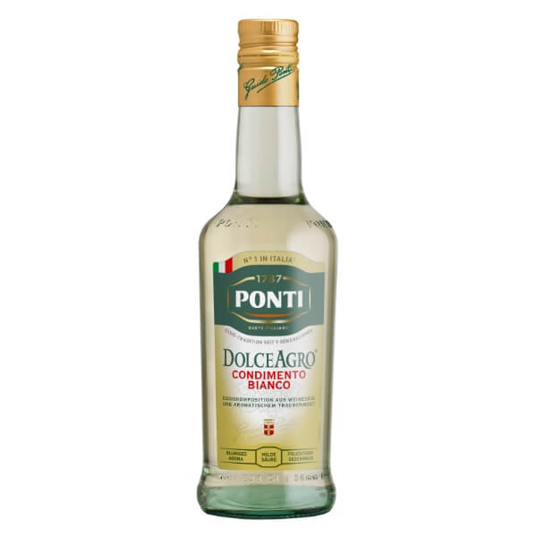 Ponti Weißweinessig DolceAgro Condimento Bianco in der 500ml Flasche