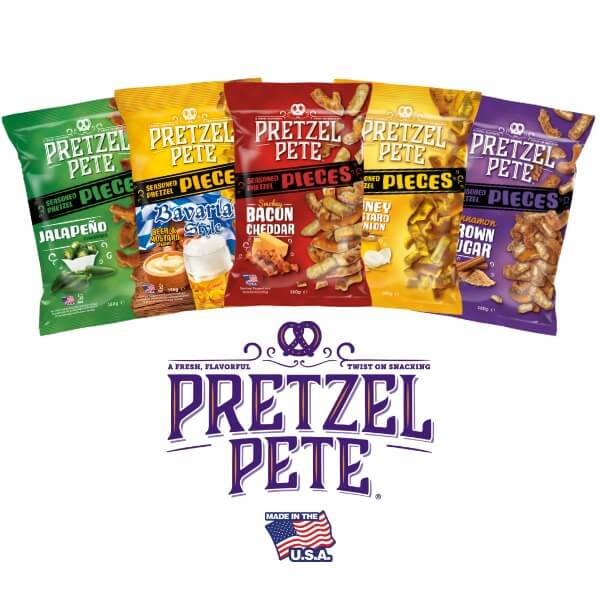Pretzel Pete Pieces Honey Mustard Onion Brezeln - 160g
