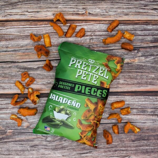 Pretzel Pete Pieces Jalapeño Brezeln - 8x160g