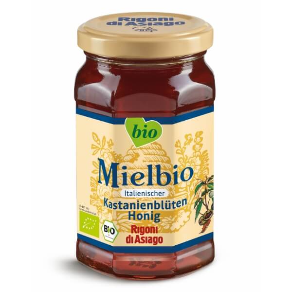 Rigoni di Asiago Mielbio Bio Kastanienblütenhonig im 300g Glas